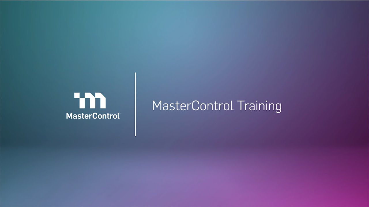Demo- MasterControl Training Management Software