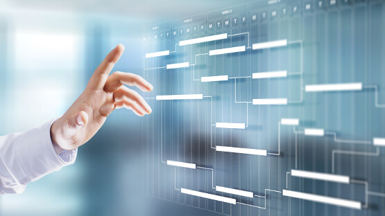 Person interacting with eCTD registrations icons